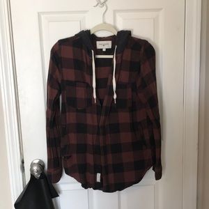 Small, modern amusement hooded flannel